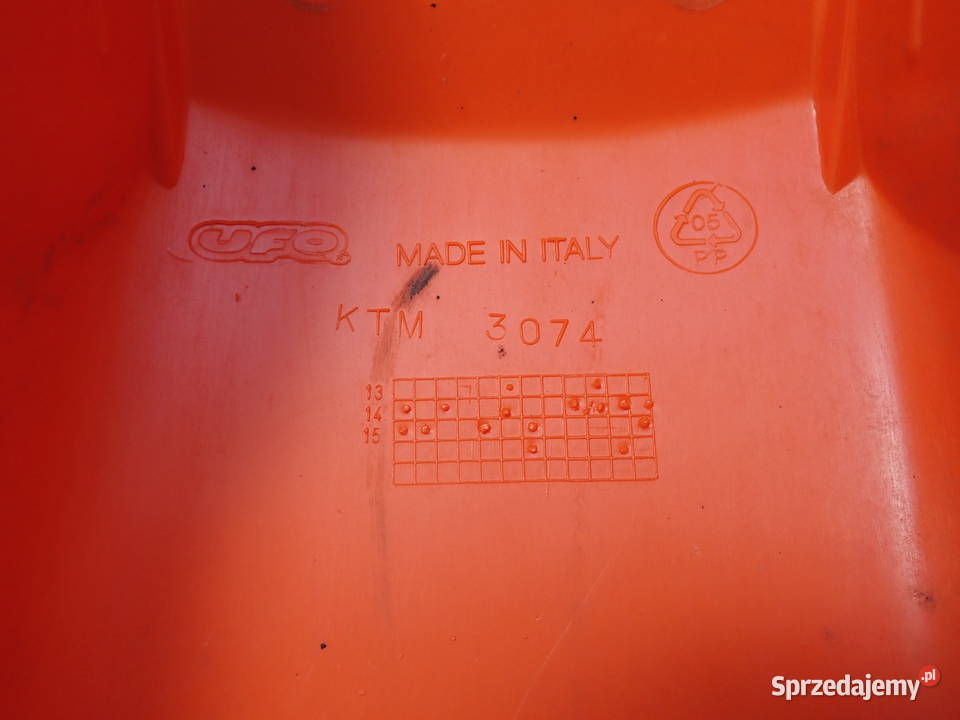 Błotnik Przód UFO KTM SX 125 200 SXF 250 300 EXC