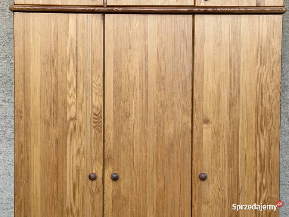 Szafa drewniana 3 drzwiowa z nadstawką Garwolin