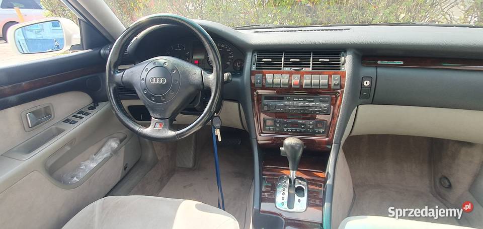 Audi A8 42 V8 q welur podw szyby el dach kier Zarejestrowany w Polsce Wrocław