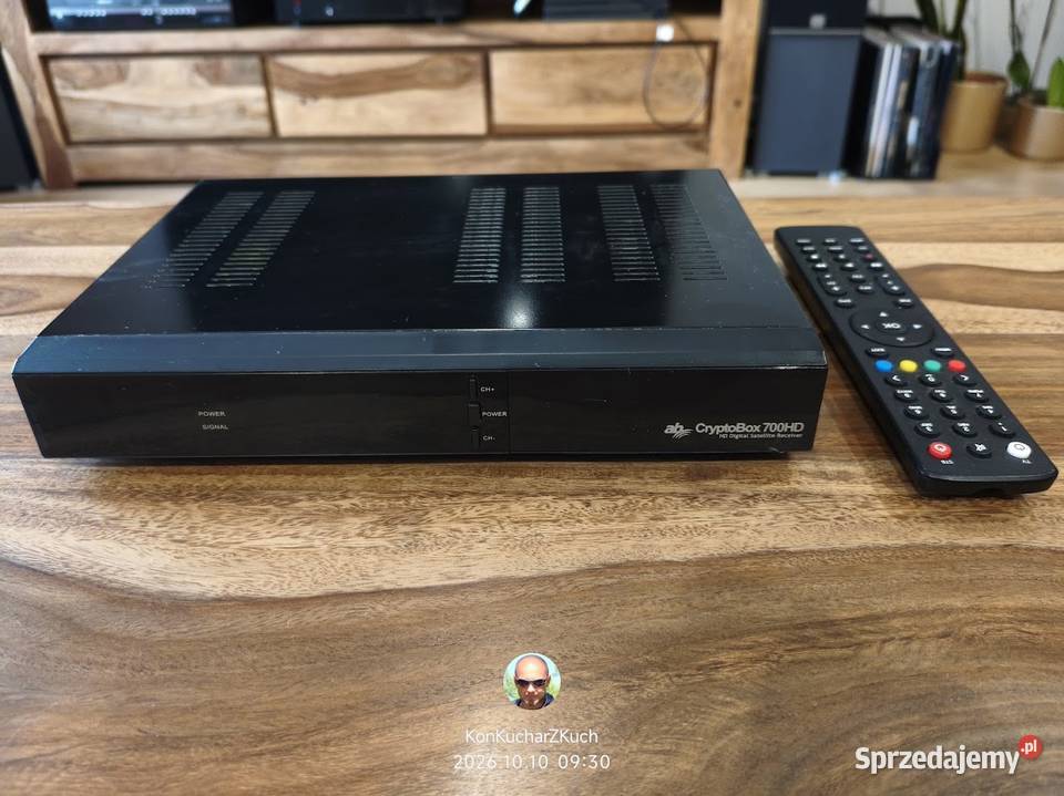 Tuner satelitarny AB CryptoBox 700HD z pilotem Giżycko sprzedam