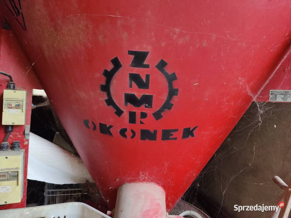 OKONEK mieszalnik pasz, śrutownik, kosz zasypowy, waga - kompletny zestaw