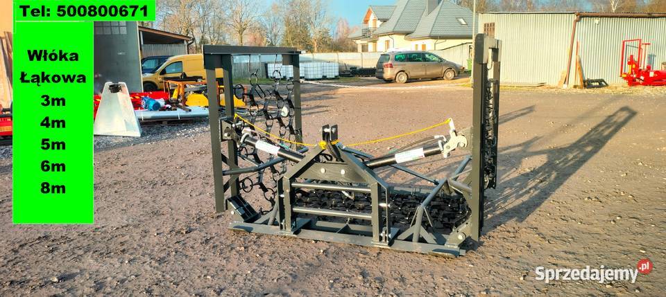 Włóka Łąkowa Rozkładana Hydraulicznie Ręcznie 3m nieuszkodzony Płock