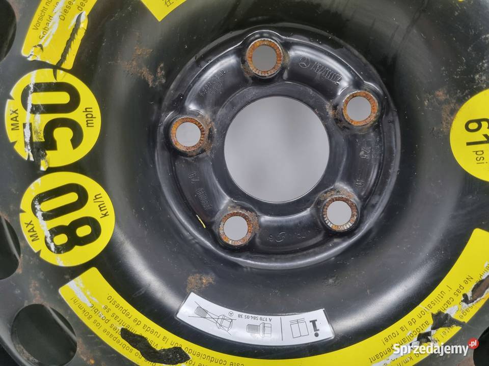 KOŁO DOJAZDOWE Mercedes ML W164 dojazdówka 15590 Chełm