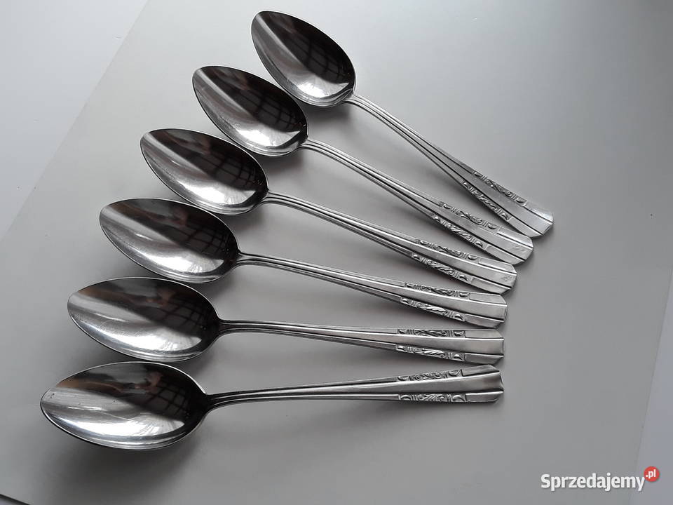 Duże łyżki obiadowe 1 SATURN sztućce PRL sprzedam