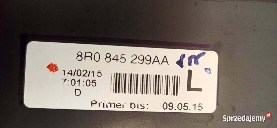 AUDI Q5 SZYBA KAROSERYJNA LEWA 8R0845299AA Karoseryjne