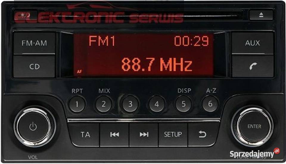 Wyświetlacz radio Nissan XTrailTiidaFrontier osobowe wielkopolskie Poznań