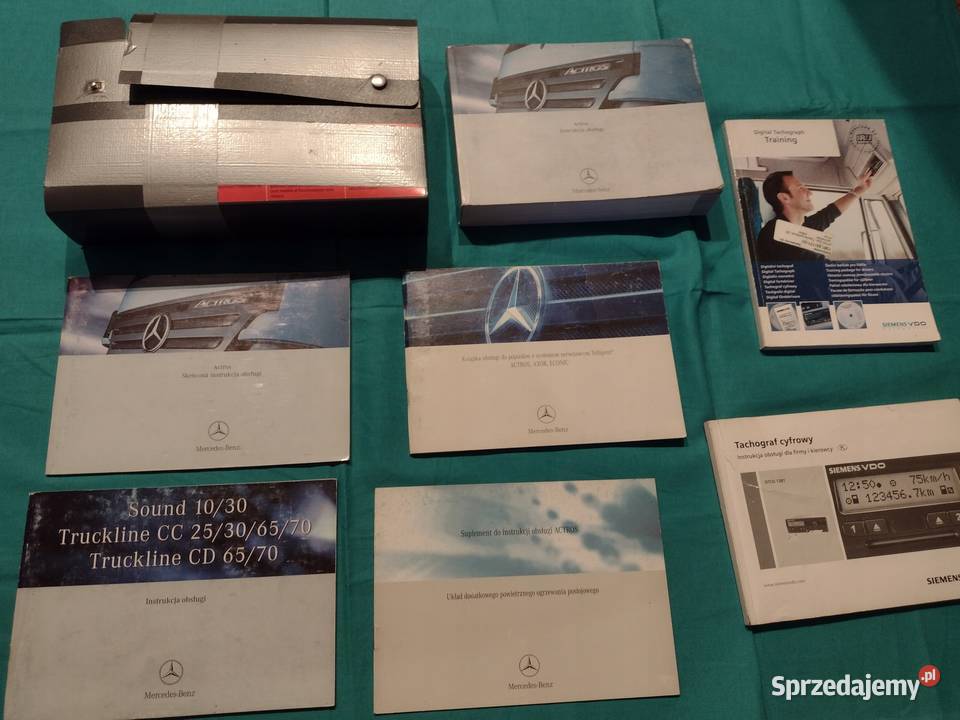 MERCEDES ACTROS MP2 2006 Komplet Instrukcja łódzkie Łódź