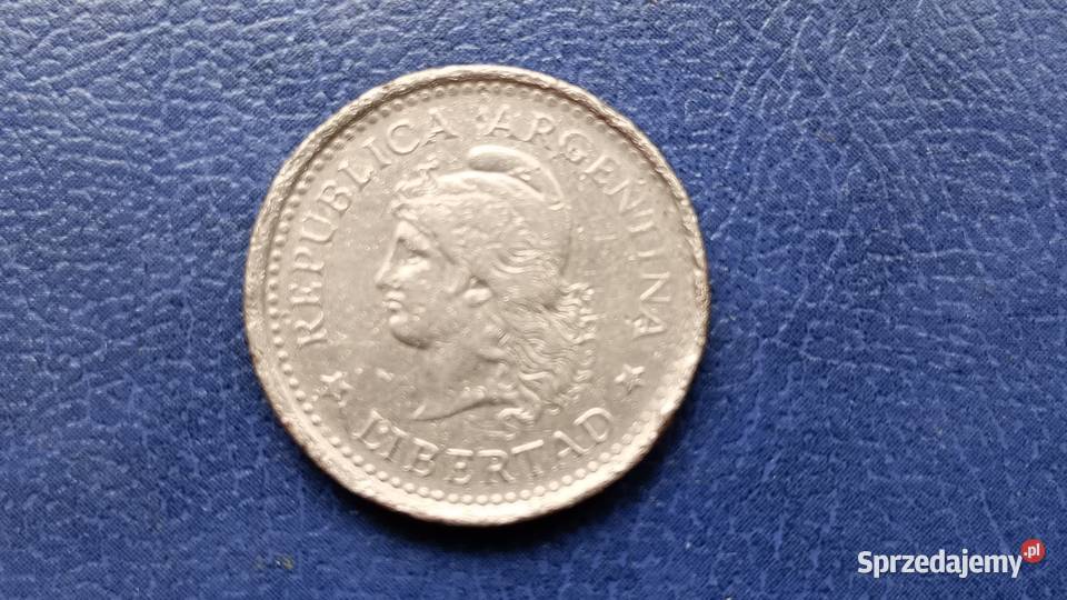 Stare monety 1 peso 1959 Argentyna Lesko