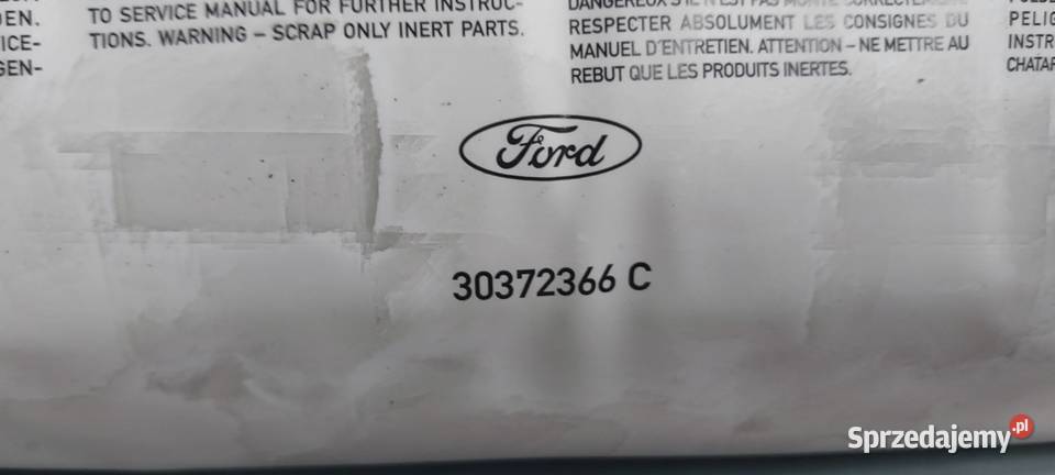 Poduszka powietrzna airbag Ford C Kuga 30372366 osobowe Szczecin
