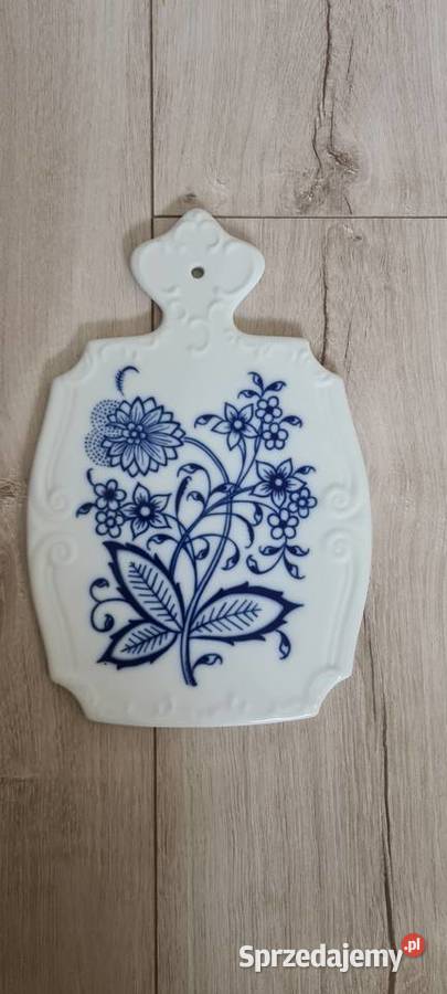 Porcelanowa deseczka wzór cebulowy Gorlice