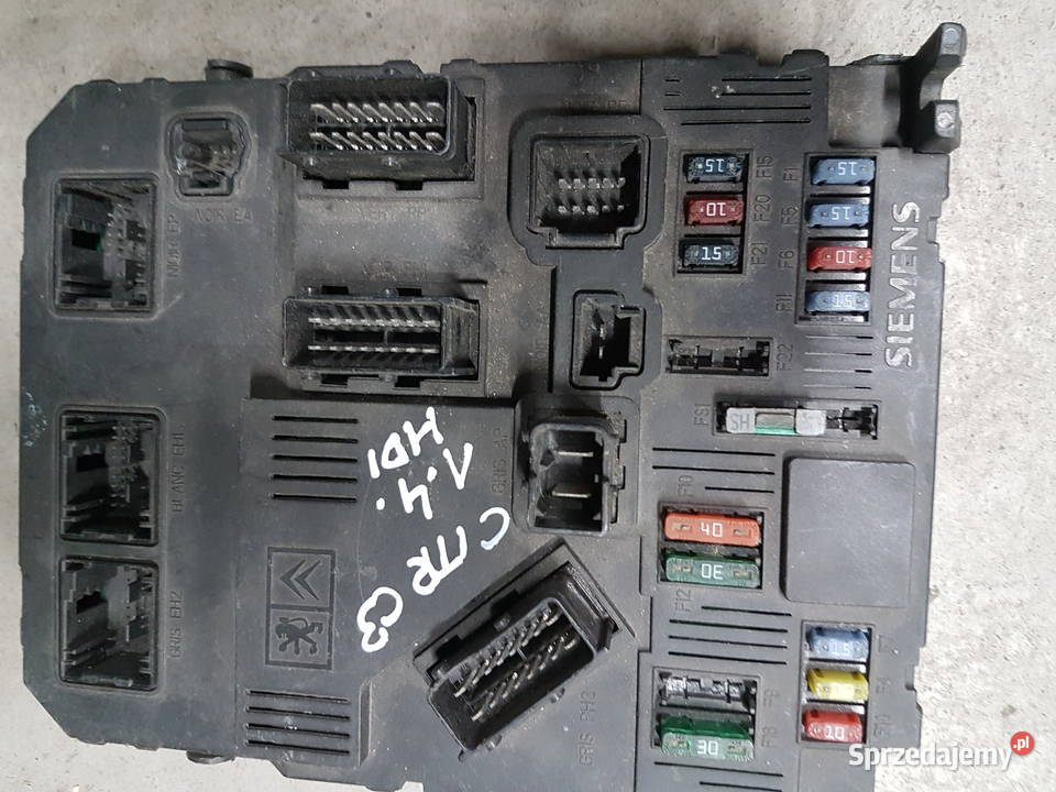 CITROEN C3 14 HDI 2005 2003 MODUL BSI STEROWNIK Rok produkcji 2005 Turek