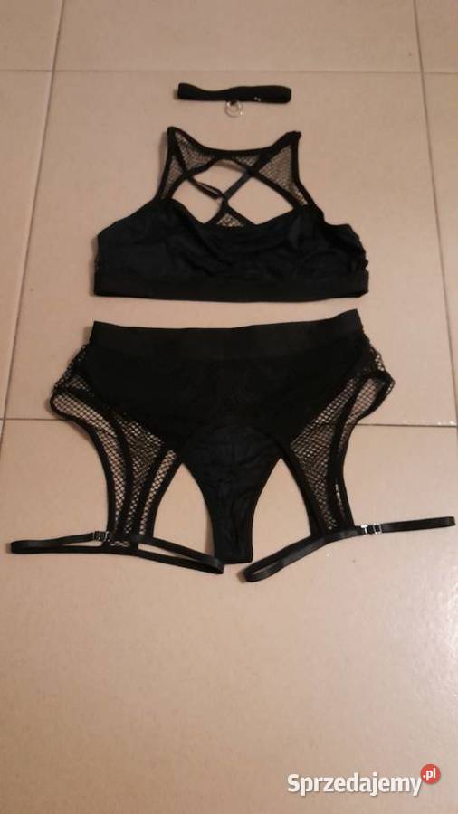 komplet zestaw strój pole dance czarny mazowieckie Warszawa
