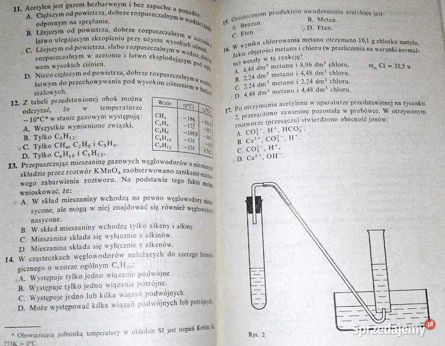 Testy osiągnięć z chemii kl3 LO Czupiał Kania miękka sprzedam