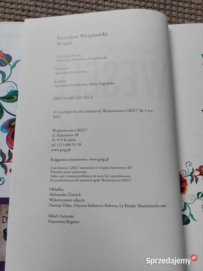 nowa WESELE Stanisław Wyspiański Kraków sprzedam