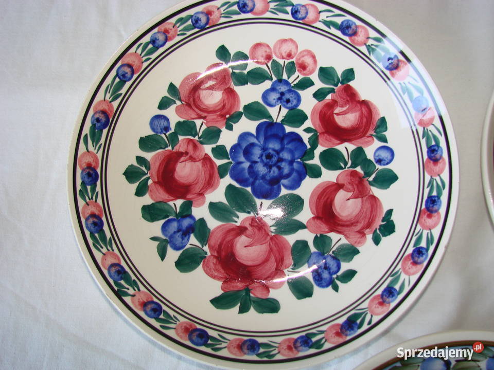 Koło fajansowy talerz PRL Pruszcz Gdański