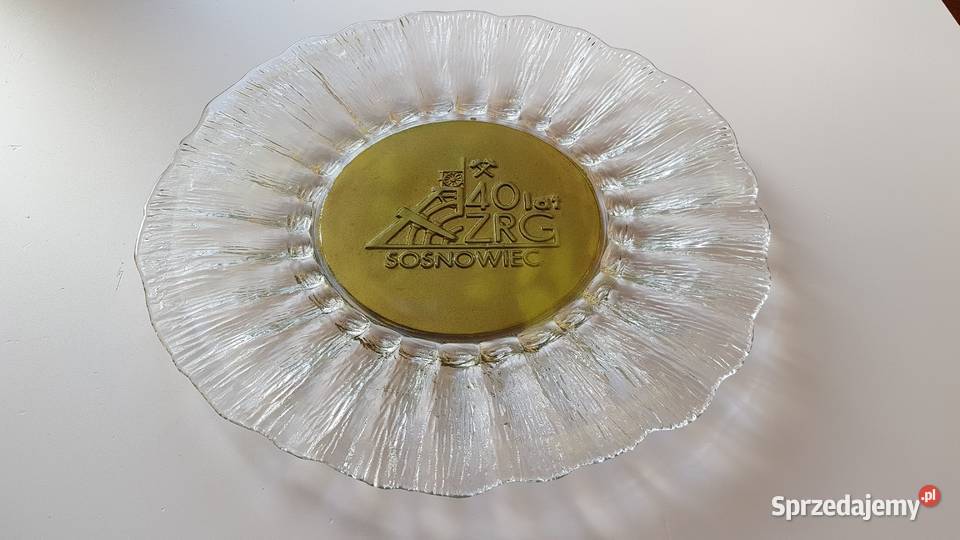Okolicznościowa patera duży talerz Cora ZRG śląskie Dąbrowa Górnicza