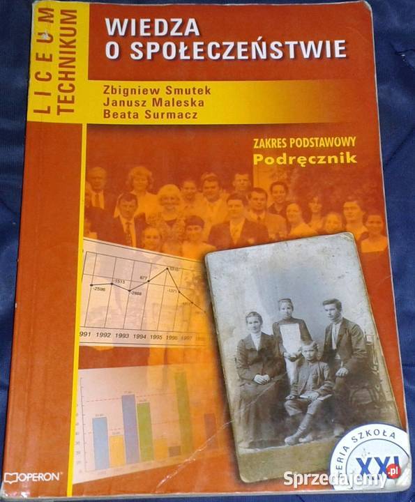 Wiedza o społeczeństwie - Podręcznik - Zbigniew Smutek