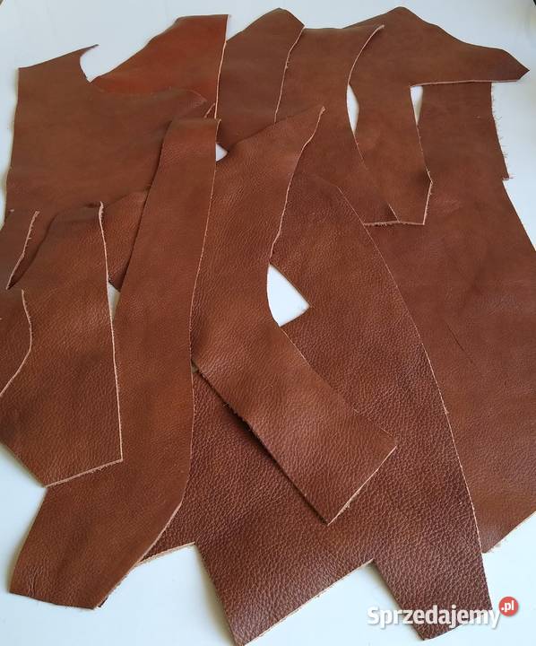 Skóra 332 g Licowa Włoska średnie i małe kawałki pomorskie Gdańsk sprzedam