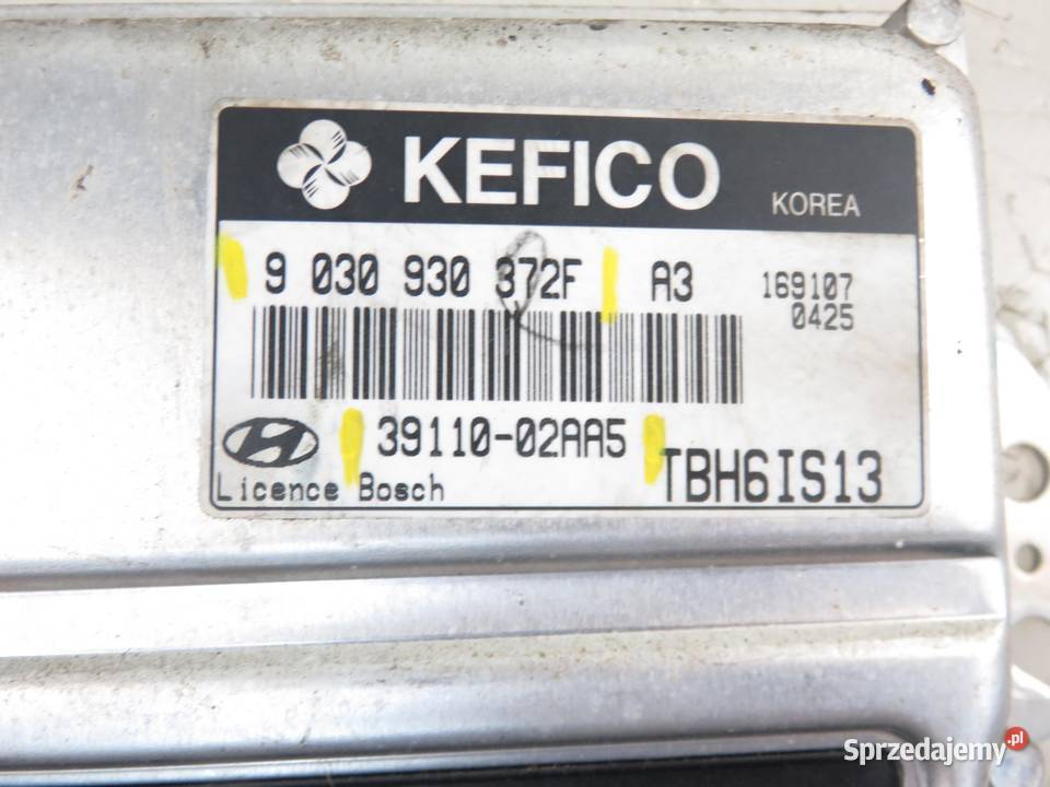 STEROWNIK HYUNDAI GETZ 11 3911002AA5 9030930372F