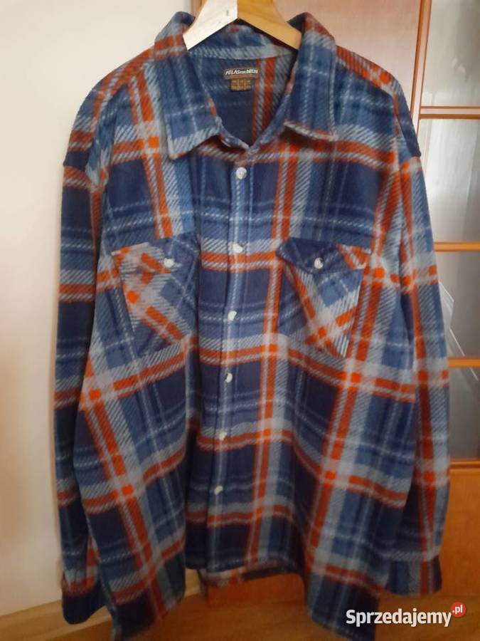 Duży rozmiar koszula wierzchnia polarowa Rozmiar 4XL Międzychód