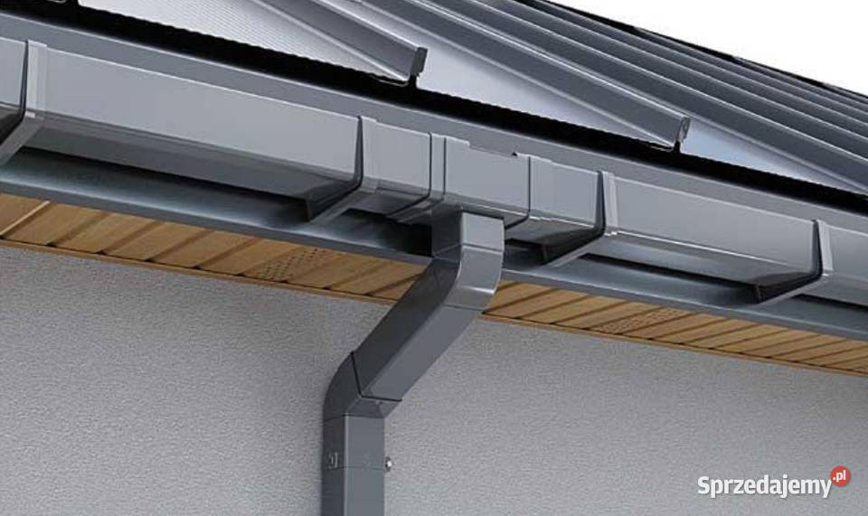 Krop PVC złączka rynny kwadratowej 135 mm grafit Białystok sprzedam