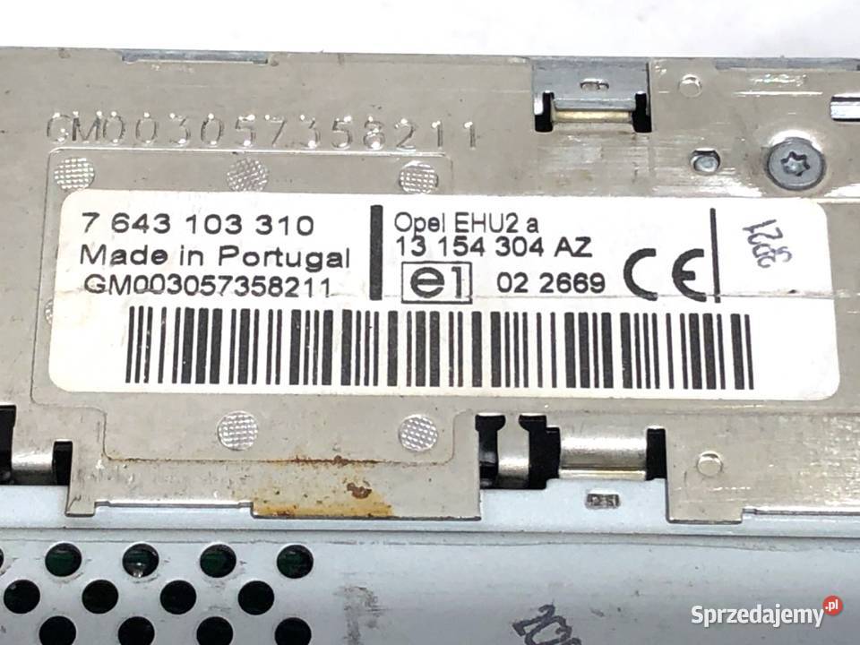 RADIO OPEL ASTRA H 13154304 0510 ODTWARZACZ