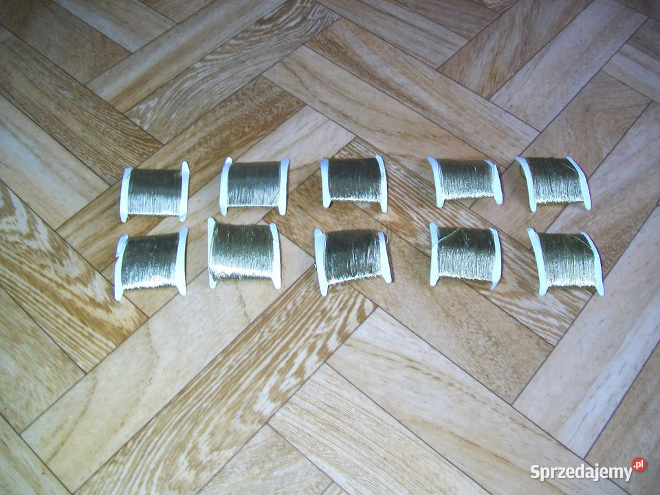 Nici Złote do Wyszywania 10 1 zestaw Pozostałe sprzedam