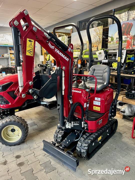 Nowa minikoparka YANMAR SV08 2023 r RĘKI LEASING Łagiewniki Nowe