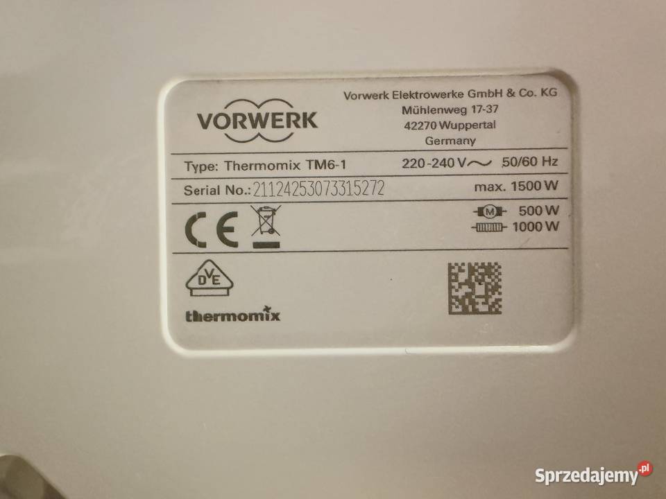 Thermomix TM61 stan idealny 100 sprawny komplet AGD Chwaszczyno