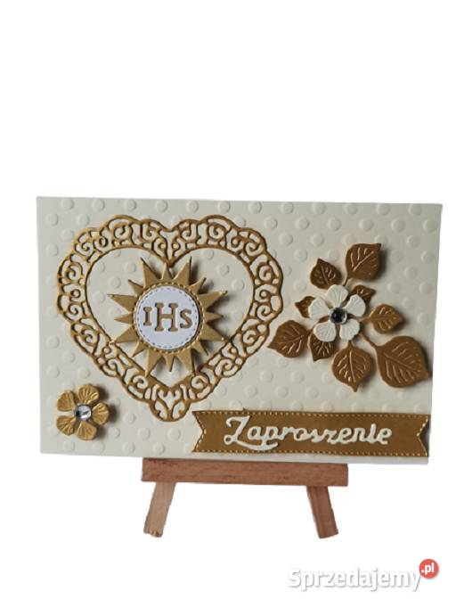 Zaproszenia Komunia Uniwersalne Słoneczko Ihs W Poznań sprzedam