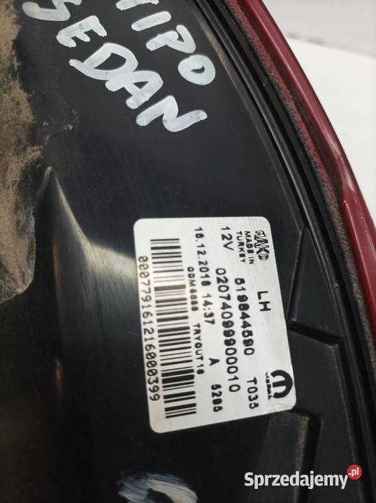 LAMPA TYŁ LEWA SEDAN 519844590 Fiat Tipo II 2016 świętokrzyskie