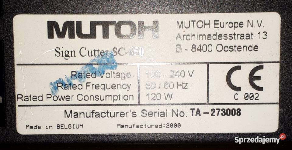 Ploter tnacy Mutoh SC650