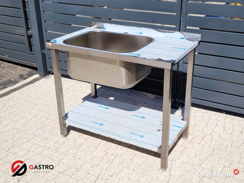 Zlew gastronomiczny z półką 100x60x85 wielkopolskie Ostrów Wielkopolski sprzedam
