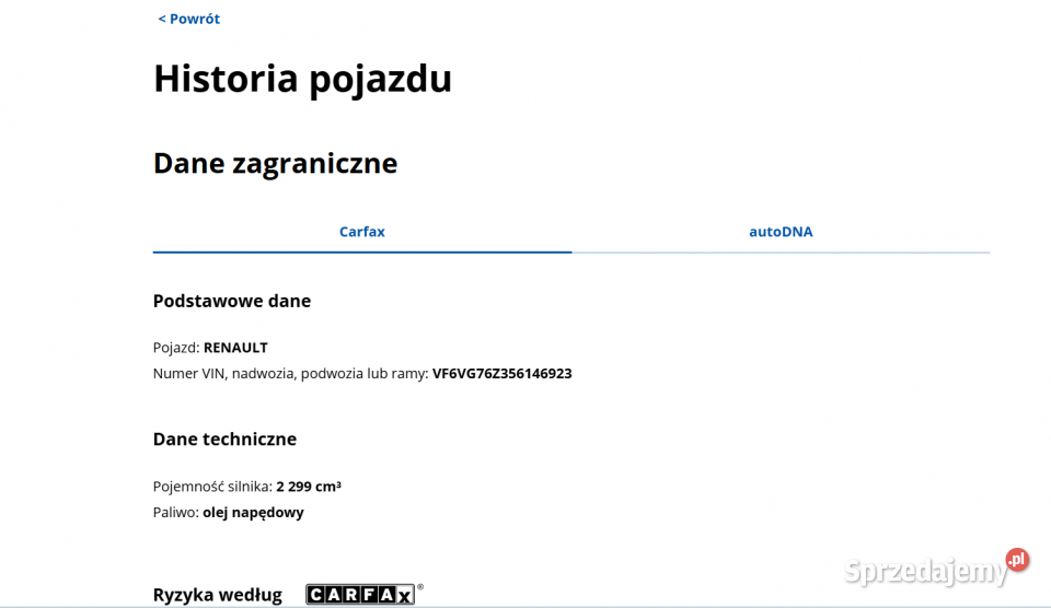 Samochód RENAULT Master 23 dCi 163 2016 r pod do zabudowy Mokre-Kolonia