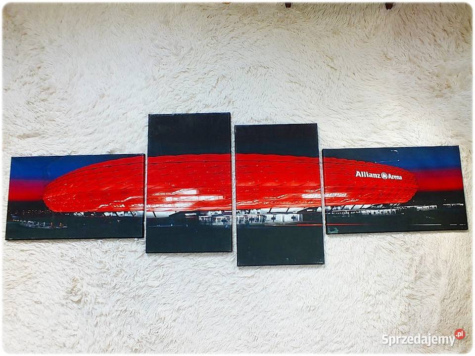 Obraz z 4 części Stadion Alliana Arena Monachium Żary