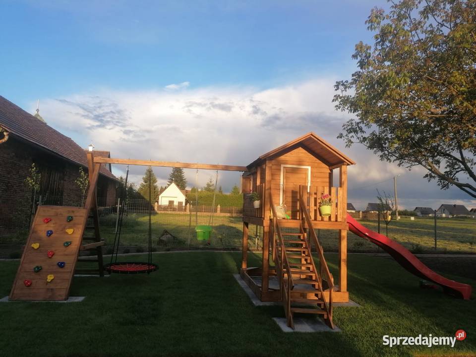 Drewniany domek dzieci Przedmość