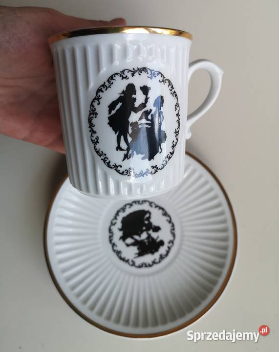 Kubek ze spodkiem porcelana Bohemia vintage Porcelana i szkło kujawsko-pomorskie Toruń