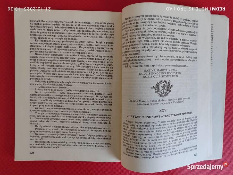 Rzym czasów Nerona J I Kraszewski wyd 1987 r