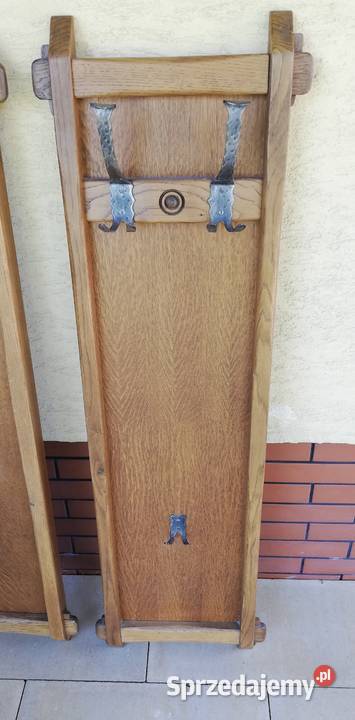 Wieszak dębowy drewniany stylowy wiszący na Garwolin