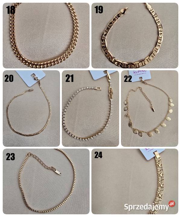 Bransoletka cyrkonie 1719 Ozdoby małopolskie Tokarnia