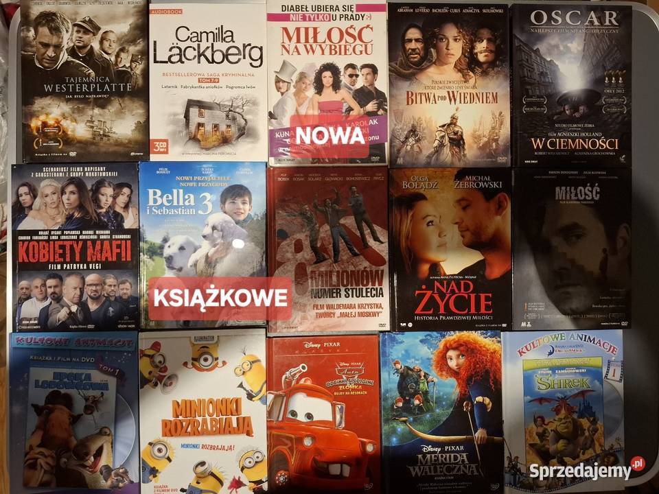 Kolekcja Filmów DVD Część Nowych w Folii 140