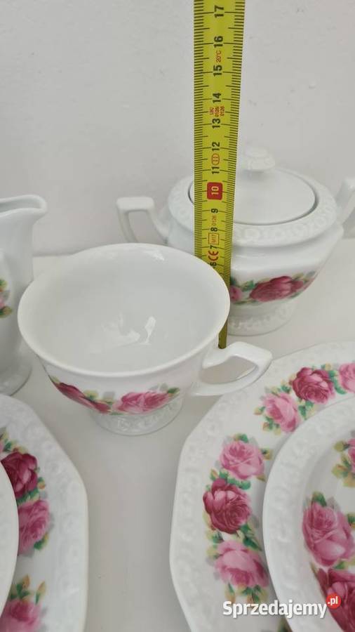 Porcelana Rosenthal Biała Maria w róże małopolskie Gorlice