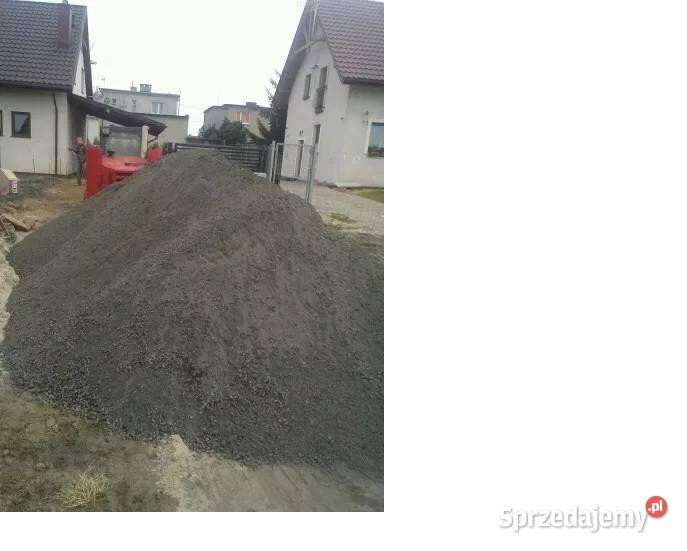 Beton półsuchy zaprawy transport mała wywrotka Kraków