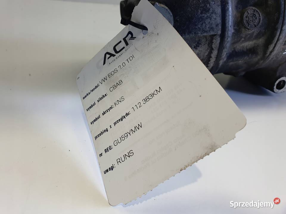 SPRĘŻARKA KLIMATYZACJI VW Eos 20 TDI pompa Chełm