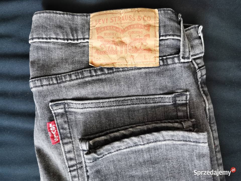 Levis 519 Skinny Fit SZARE W3334 dopasowane NOWE Rozmiar XL Łódź