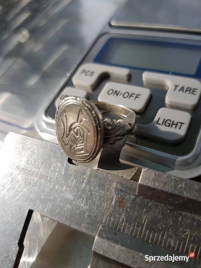 SrebroPiękny sygnet Pani Pana zachodniopomorskie Barlinek