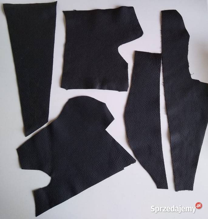 Skóra 220 g Licowa Włoska 5 kawałków Czarny Gdańsk