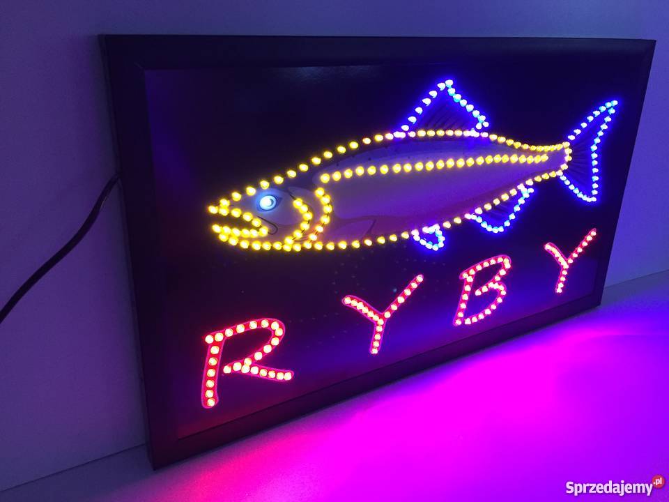 Neon szyld reklama LED 68x38 NOWOŚĆ zewnętrzna Kołobrzeg