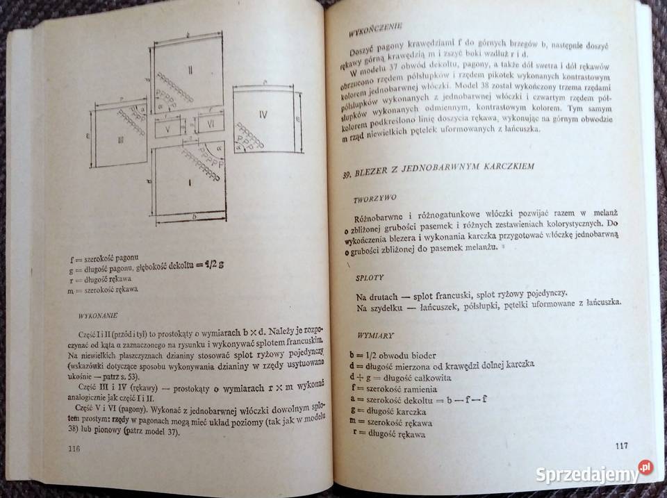 Dzianina z resztek włóczki 1984 Pozostałe Włodawa
