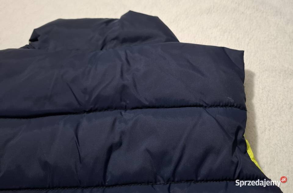 Bezrękawnik kurtka chłopięcy rozpinany granatowy Czeladź